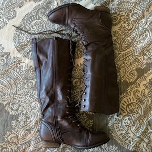 Thigh High Combat Boots